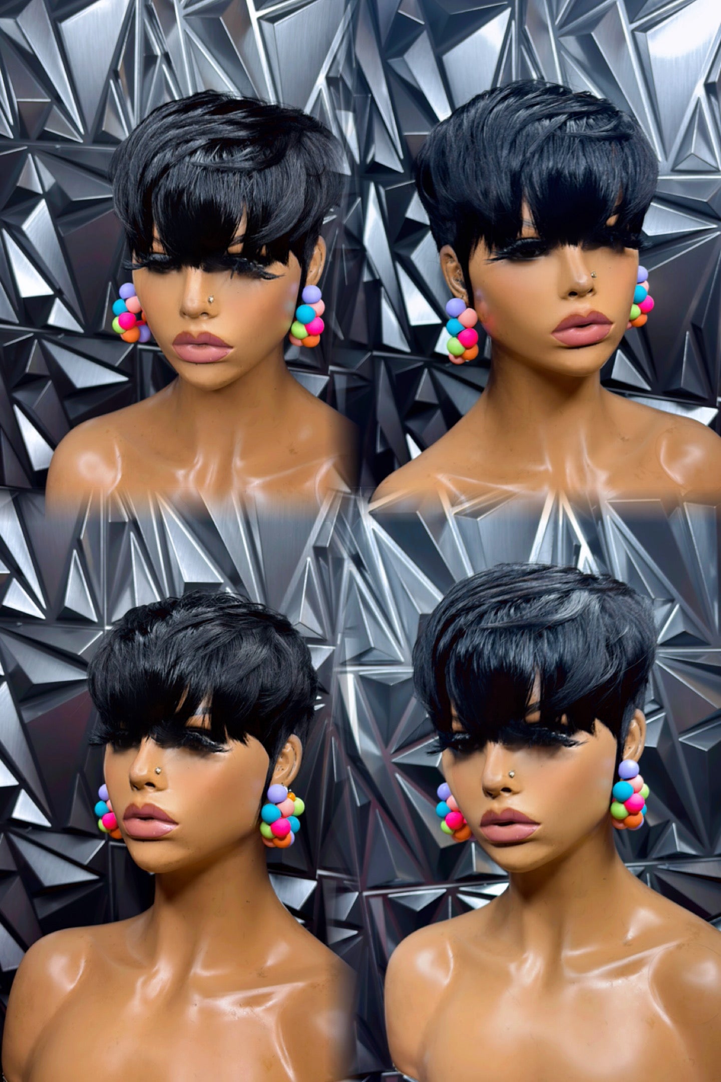Bowl cut pixie wig
