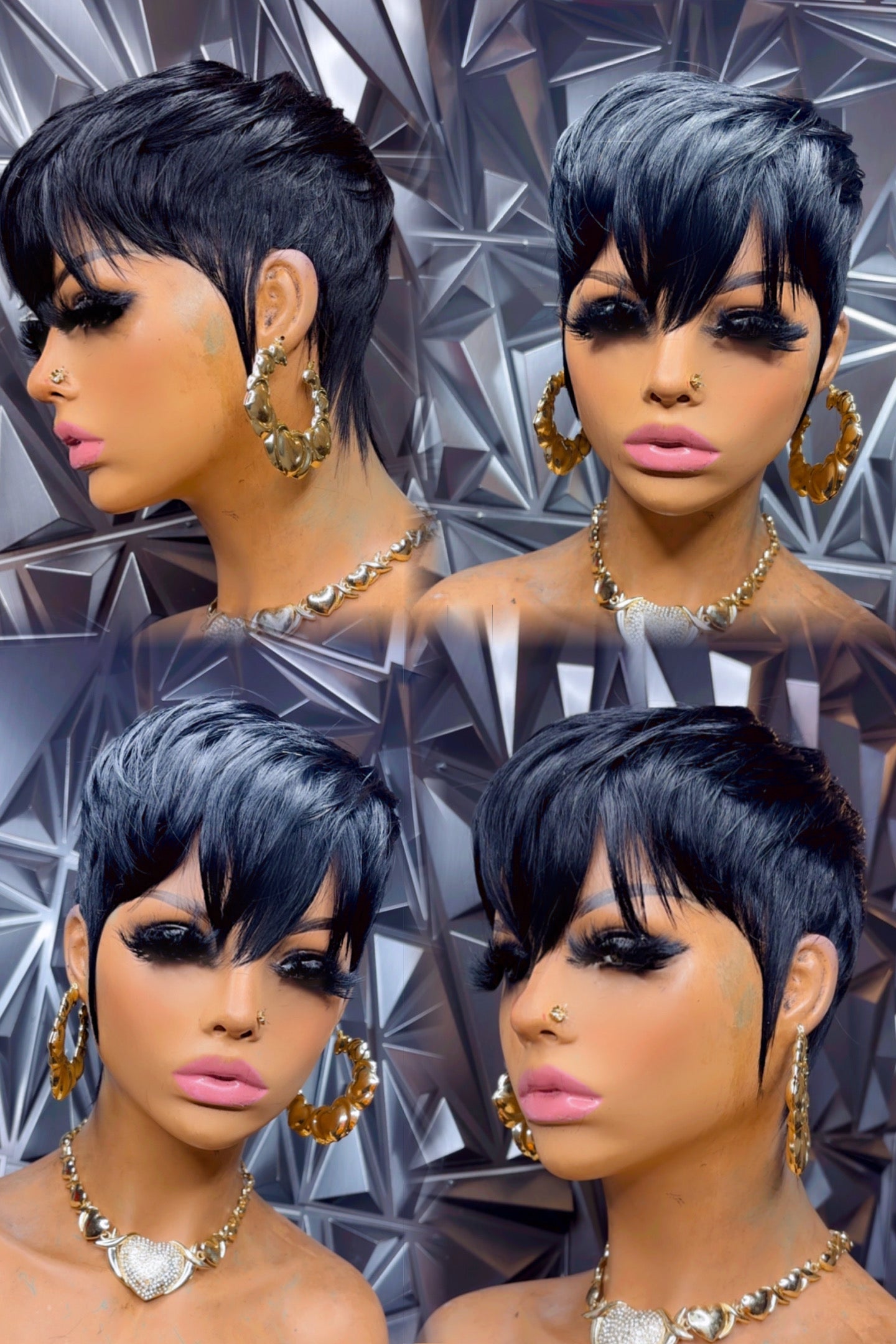 Pixie cut wig