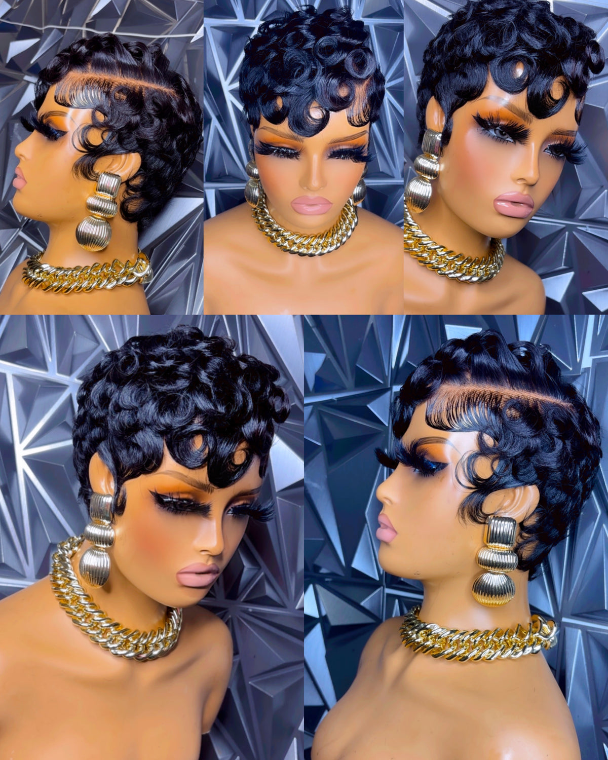 Curled pixie