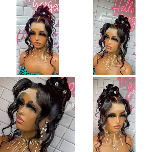 Frontal wig up do