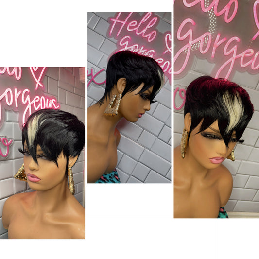 Pixie cut wig